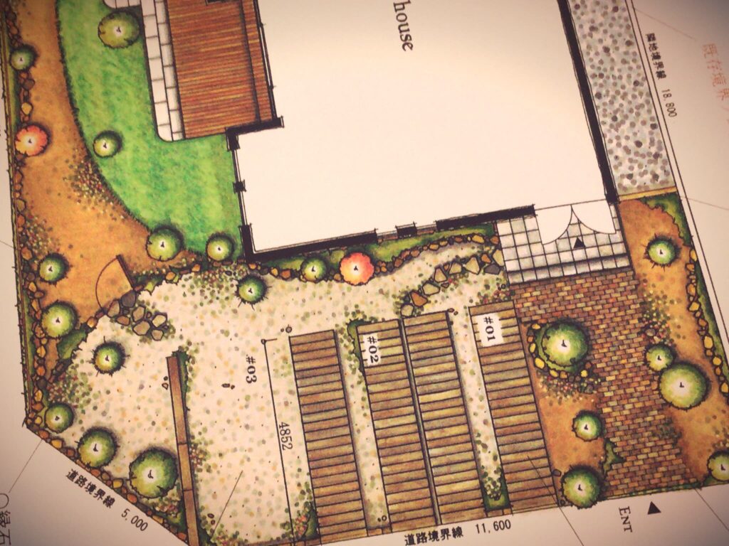 庭絵師が描いた庭の設計図