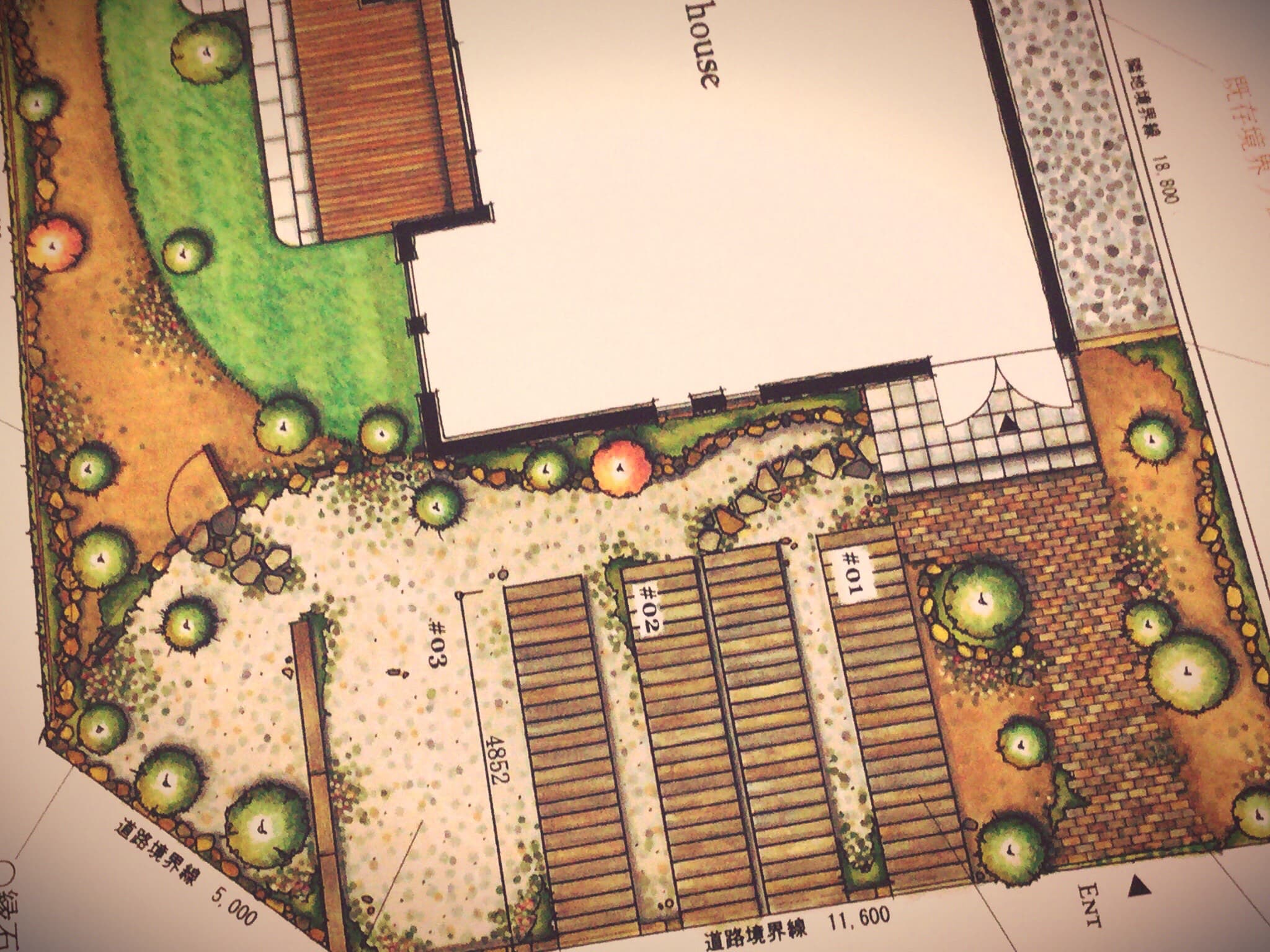 庭絵師が描いた庭の設計図